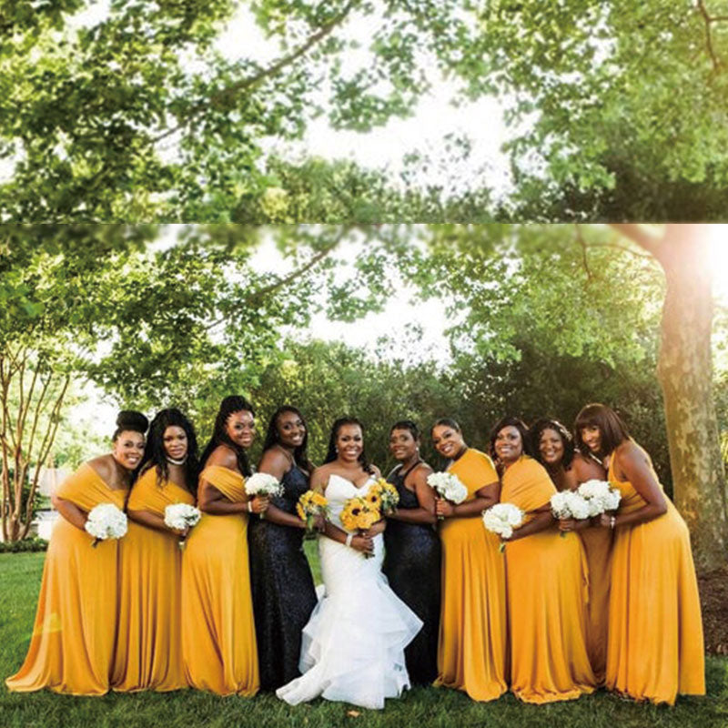 yellow bridesmaid dress